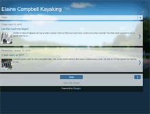 Tablet Screenshot of elainecampbellkayaking.com
